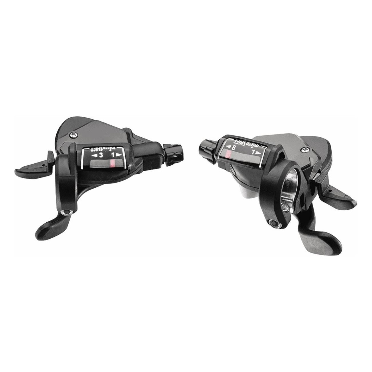 Microshift TS39 8x3v Schaltgriff für MTB/CTB Shimano kompatibel mit Ganganzeige - 1