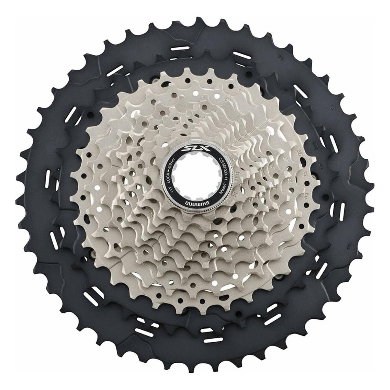 Cassette MTB Shimano SLX M7000 11V 11-40T - Negro/Plata, Rendimiento Superior - 1