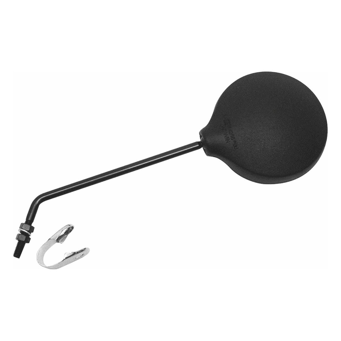 MVTEK Black Round Swivel Mirror with 19 cm Arm and 10 cm Diameter - 1