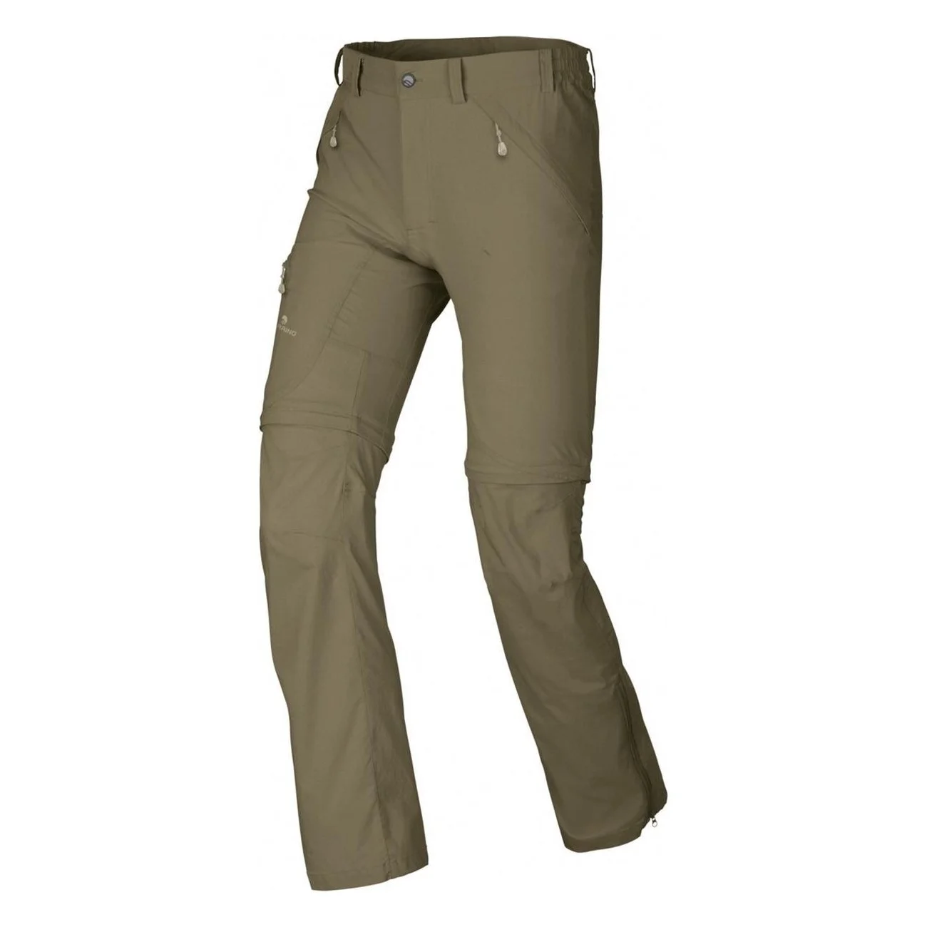 Pantalones de Trekking Hombre Verde Oscuro Talla 50 Convertibles en Cortos - 1