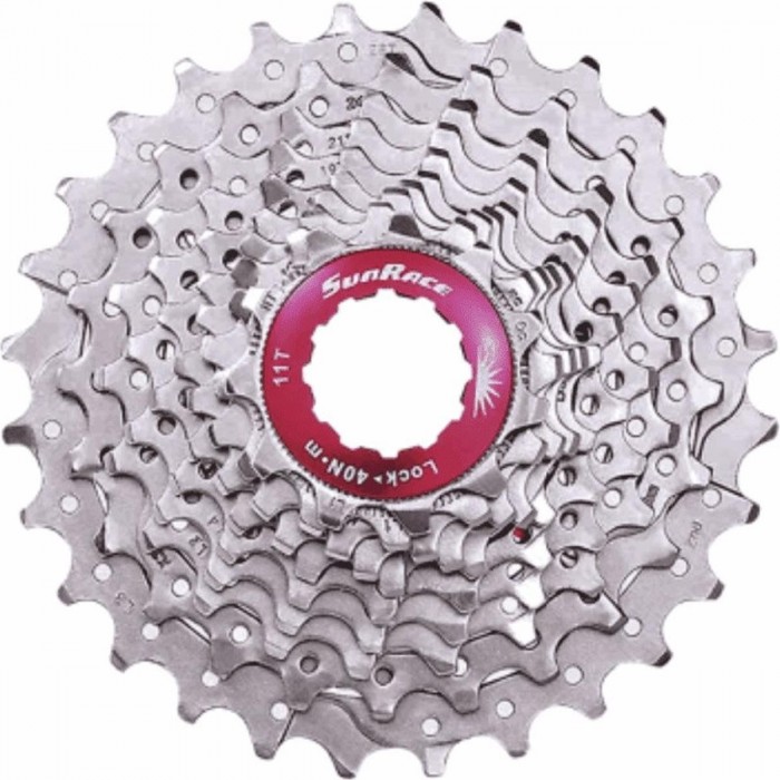 Cassetta Pignoni Sunrace 11v 11-28 per Shimano/Sram HG Road, Leggera e Affidabile - 1 - Cassette - 4710944255393