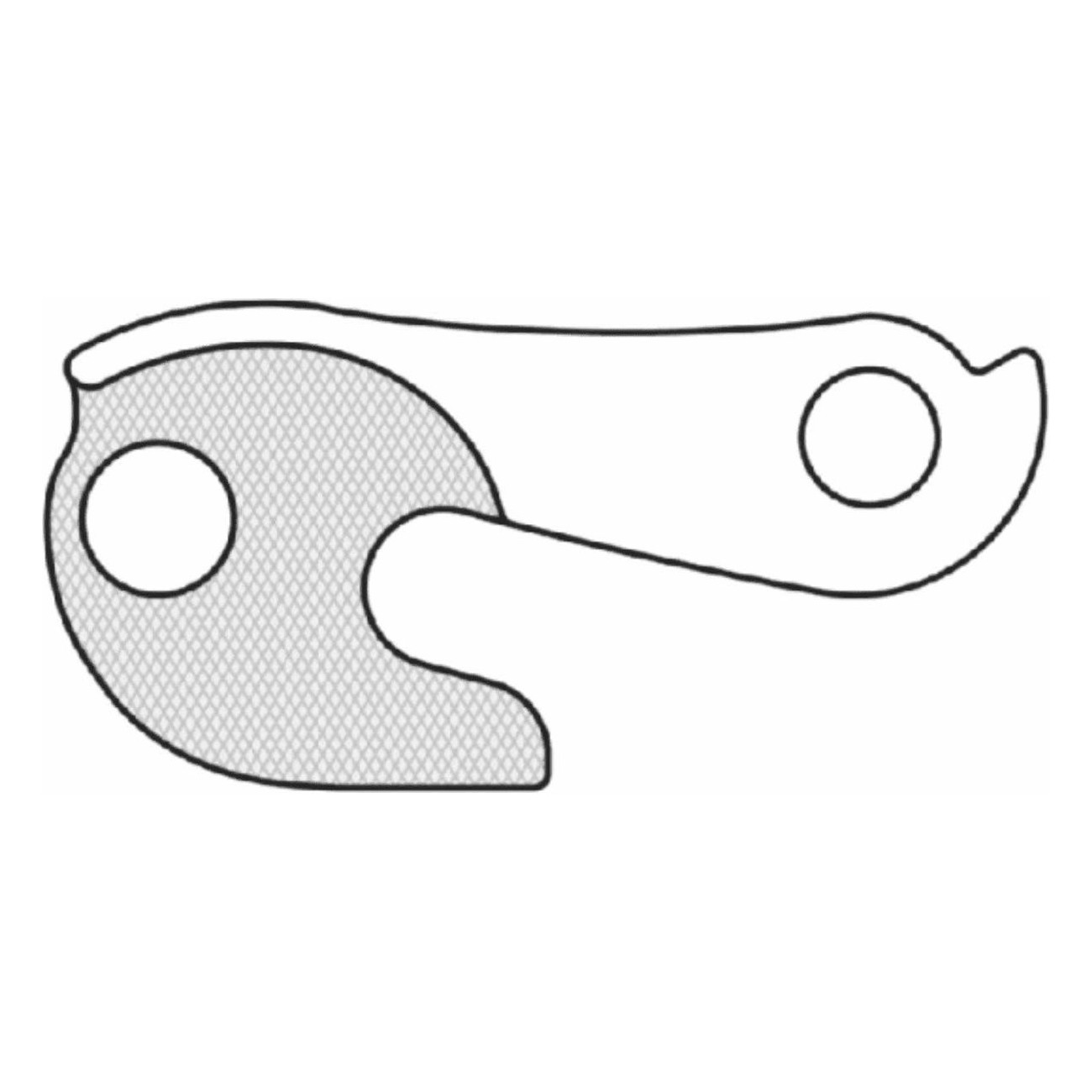 GH-132 Aluminum Derailleur Hanger - Durable and Lightweight for Bicycles - 1