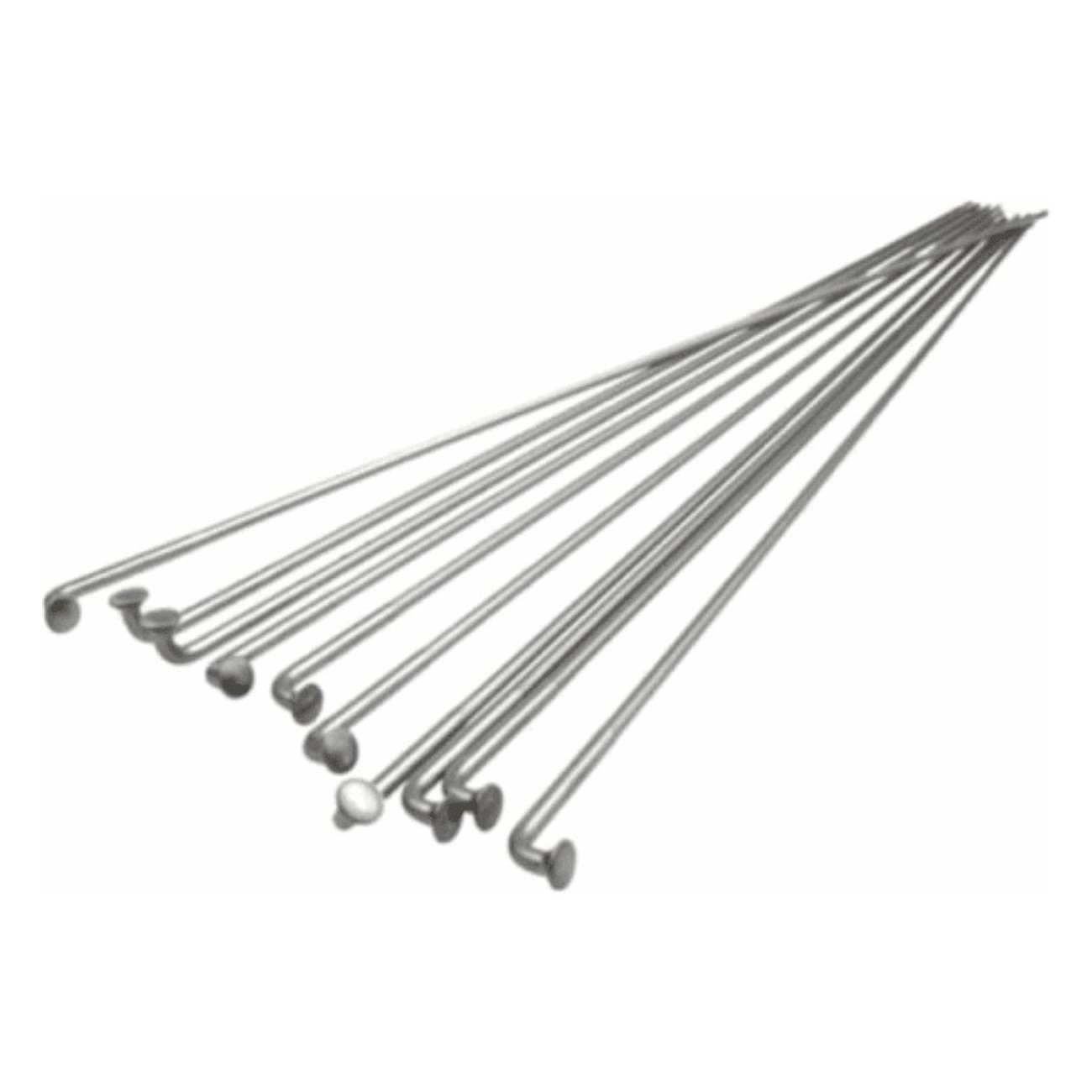 Set of 72 Galvanized Spokes 296mm with Nipples for Bicycle - 1