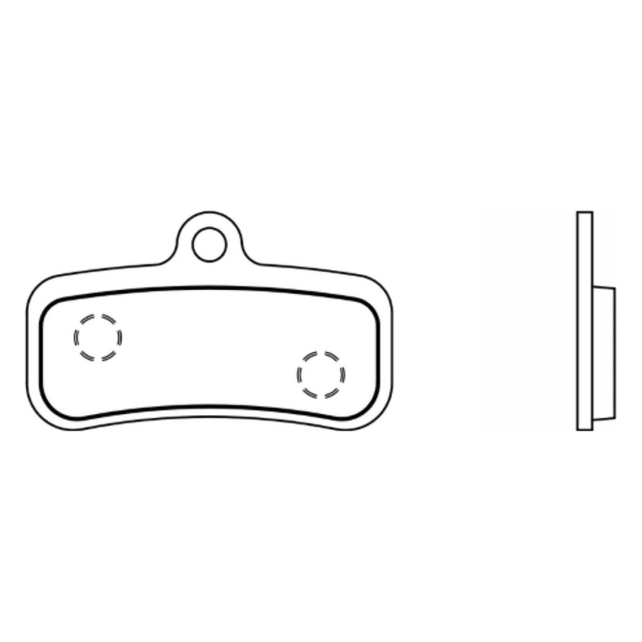 Pair of Semi-Metallic Brake Pads Compatible with Shimano BR-M8120/M7120 and Tektro HD-M750/M745 - 1