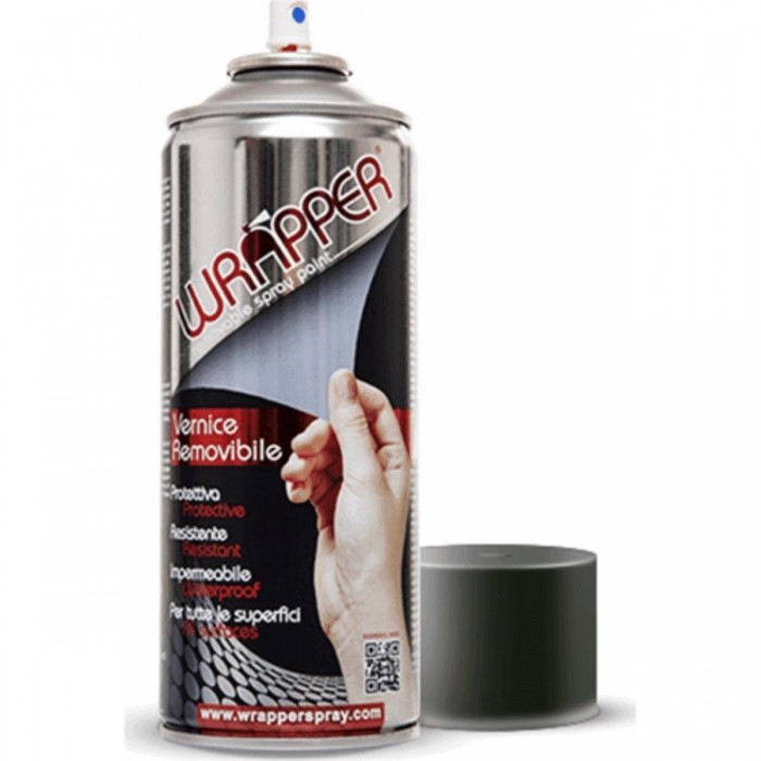 Removable Spray Paint Matte Titanium Gray 400ml Wrapper - Metal Protection - 1