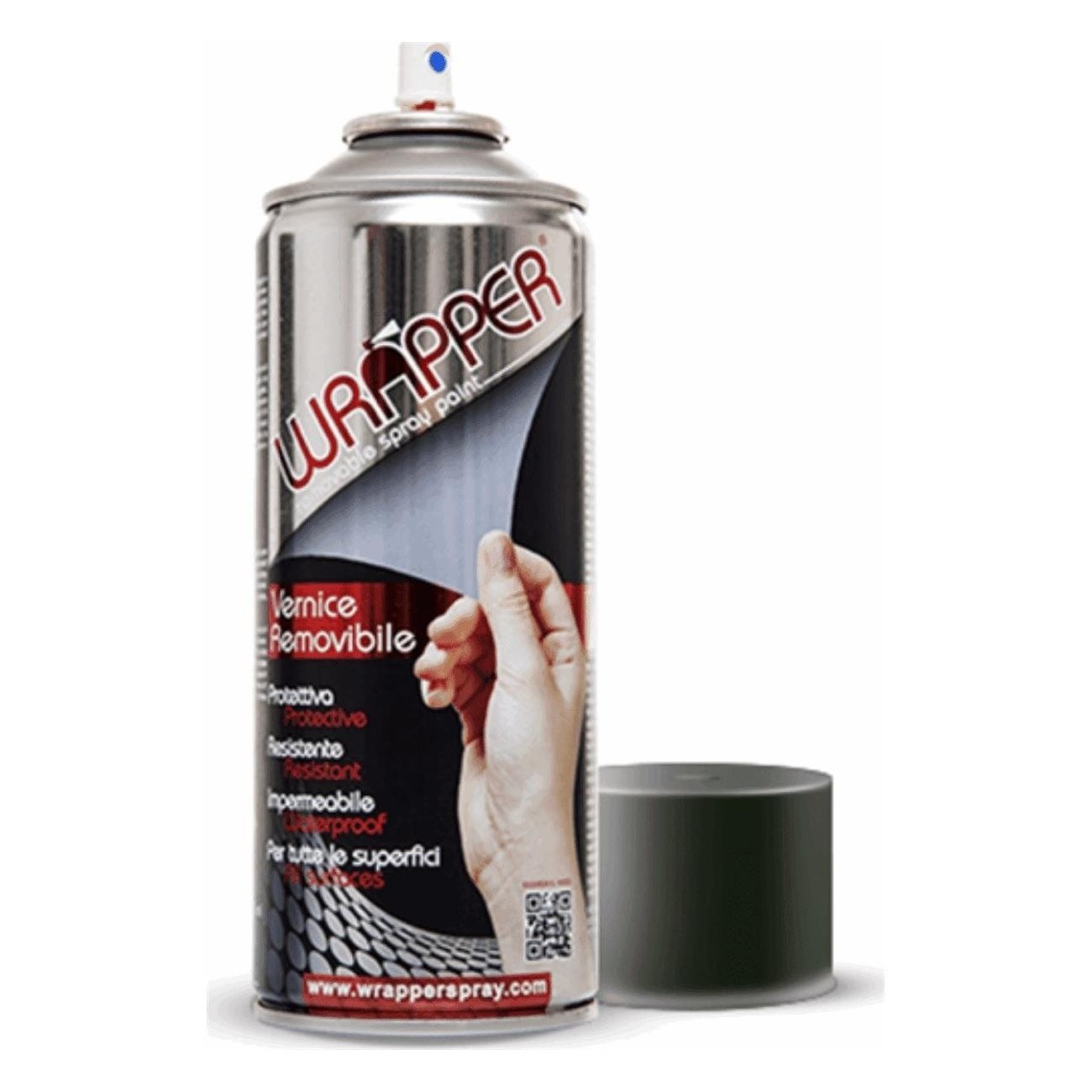 Removable Spray Paint Matte Titanium Gray 400ml Wrapper - Metal Protection - 1