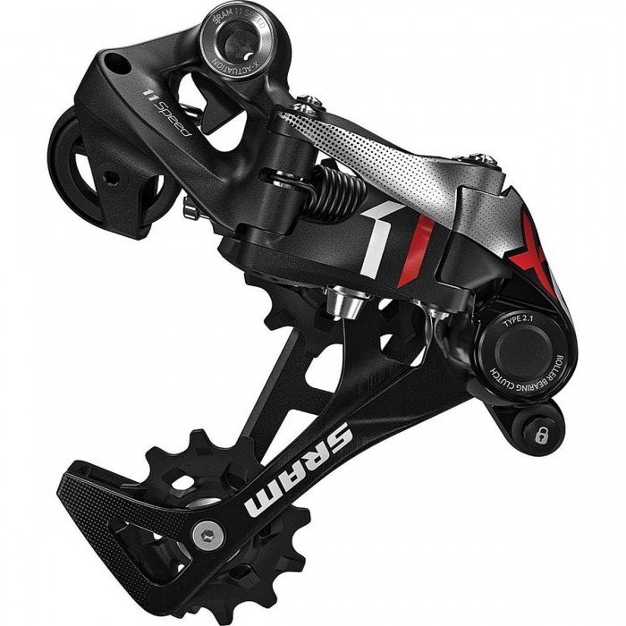 X01 Type 2.1 Rear Derailleur 11 Speed Red with X-HORIZON and Roller Clutch - 1