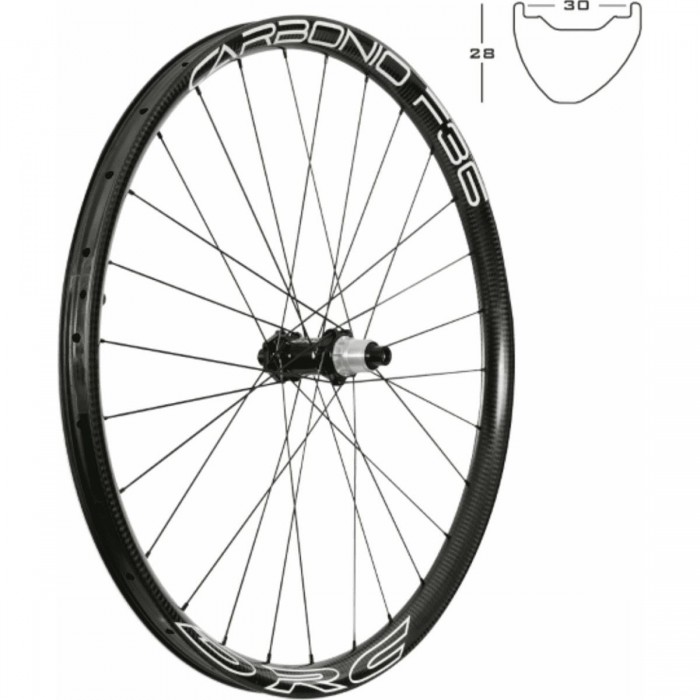 29' Rear MTB Wheel in Tubeless Carbon Shimano 11v with Disc - 1