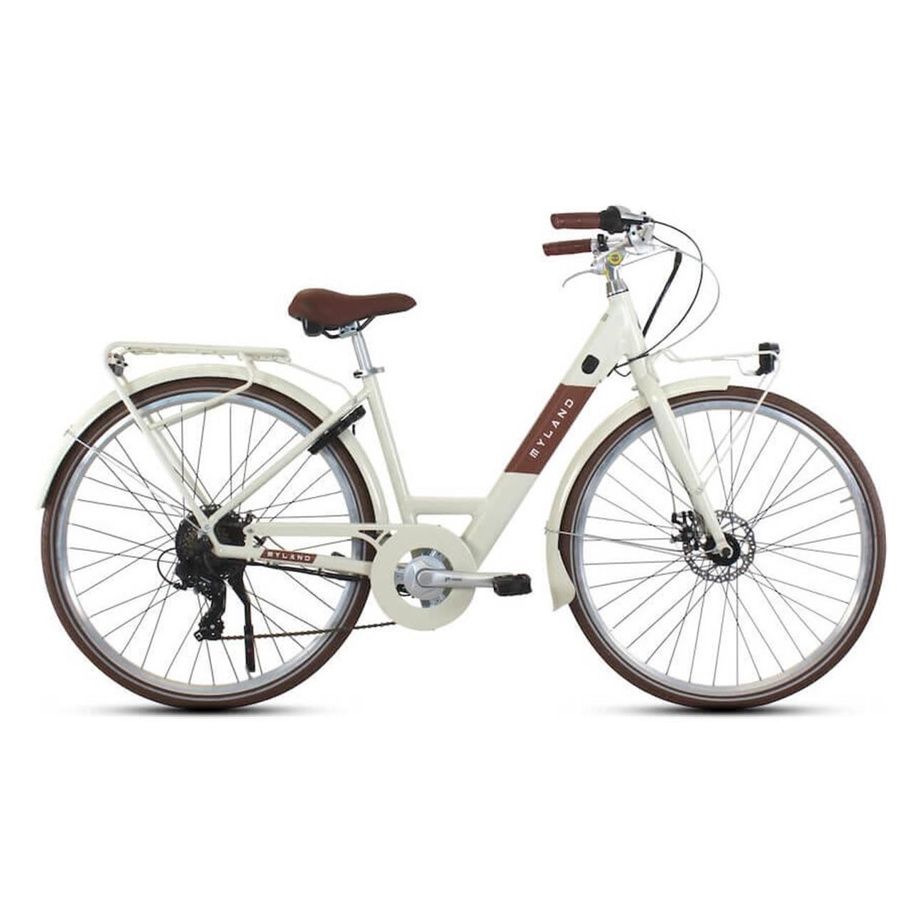 E-bike City Margherita 28' Crema Taglia S - Bicicletta Elettrica Myland per la Città - 1 - City - 8059796060684