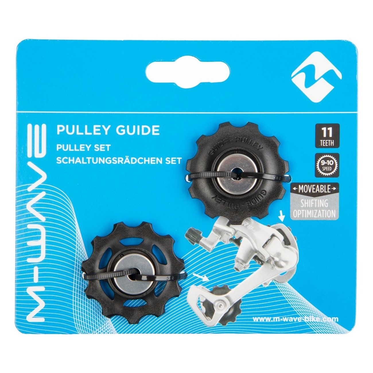 M-WAVE 11-Tooth Pulley Set with Eurocard and Complete Accessories - 3