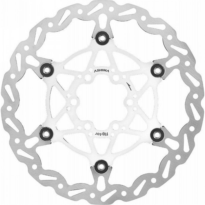 Schwebende Bremsscheibe 160mm 105gr Weiß 6 Löcher für All Mountain und Gravity - 1