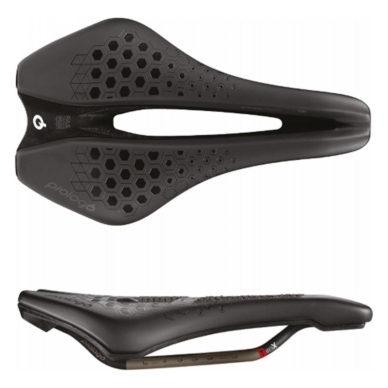 Selle Dimension TRI 143mm TiroX Anthracite/Argent pour Triathlon - 1