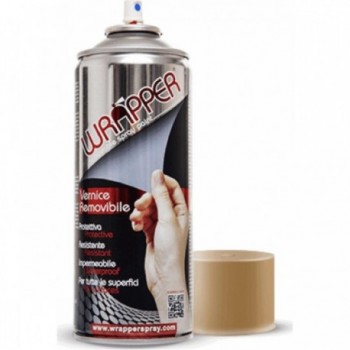 Abziehbare Sprühfarbe Wrapper Beige Sand 400ml - Schutz und Flexibilität für Metall, Kunststoff, Aluminium und andere Materialie