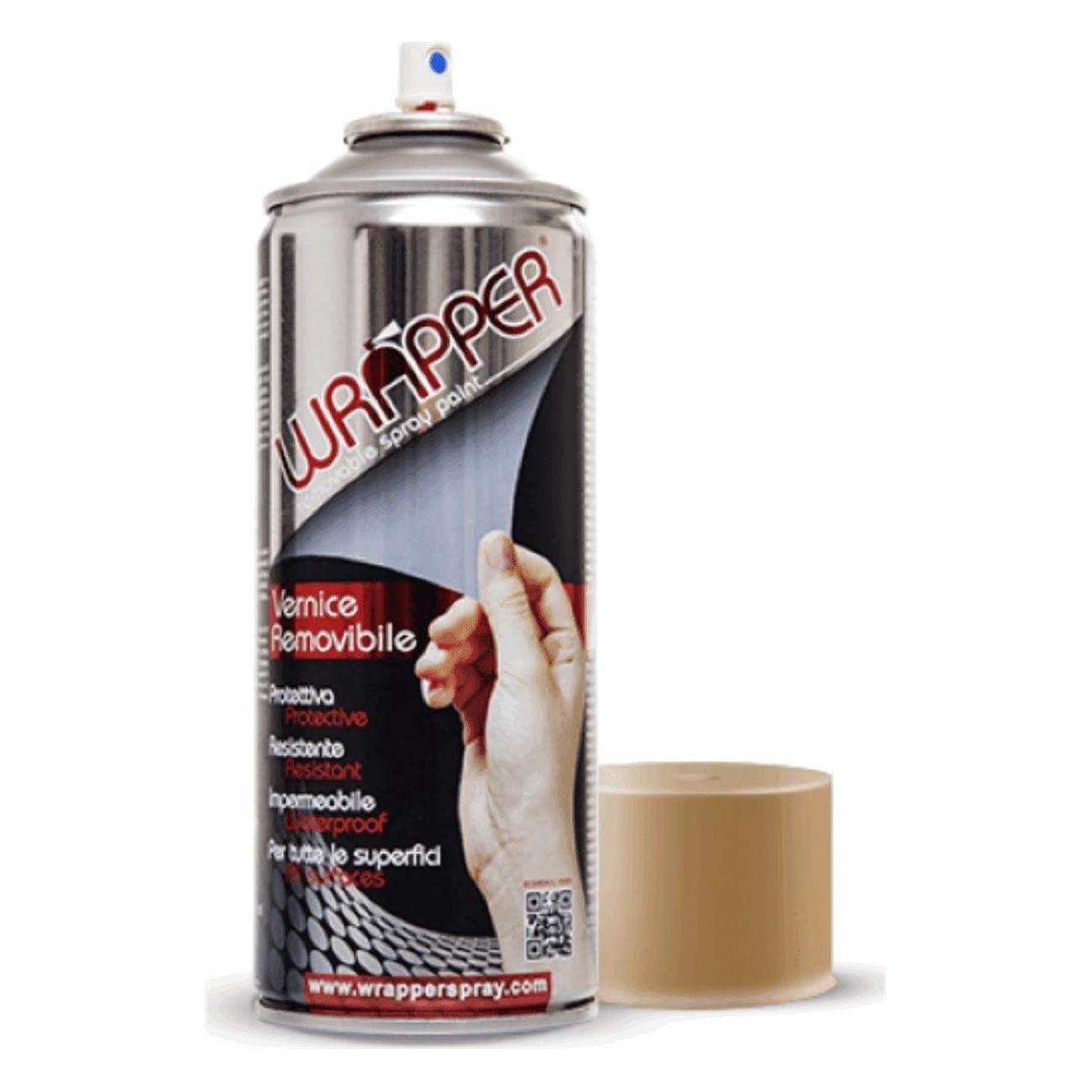 Abziehbare Sprühfarbe Wrapper Beige Sand 400ml - Schutz und Flexibilität für Metall, Kunststoff, Aluminium und andere Materialie