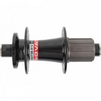 Buje de Freno a Disco MTB Trasero Negro 12x142 mm, 32 Agujeros, Compatible Shimano 8-11 Velocidades - 1