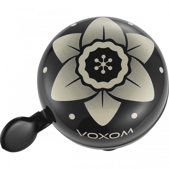 Voxom KL21 Bicycle Bell with Floral Design, Durable Steel, 85 dB Ding Dong Sound - 1