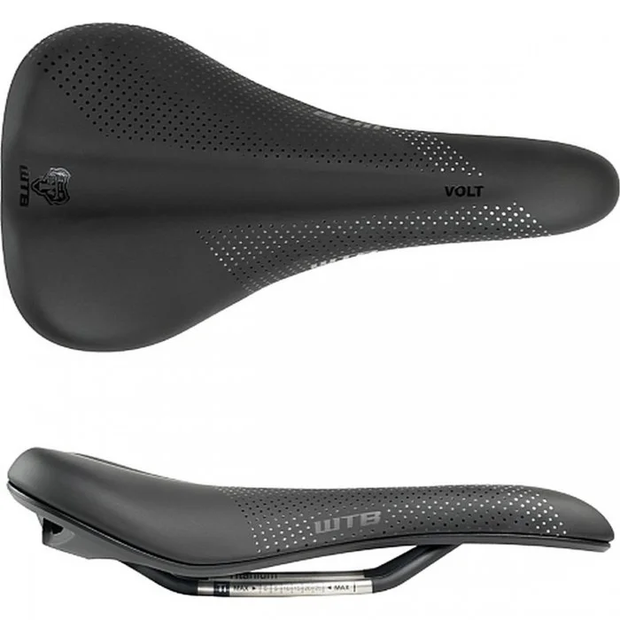 Volt 265 Medium Saddle in Black Titanium DNA - Comfort & Style for Cyclists - 1