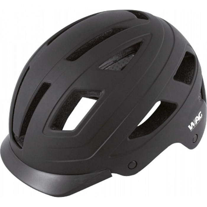 Casque City Noir 55-58cm Coque Dure CE EN1078 pour Usage Urbain - 1