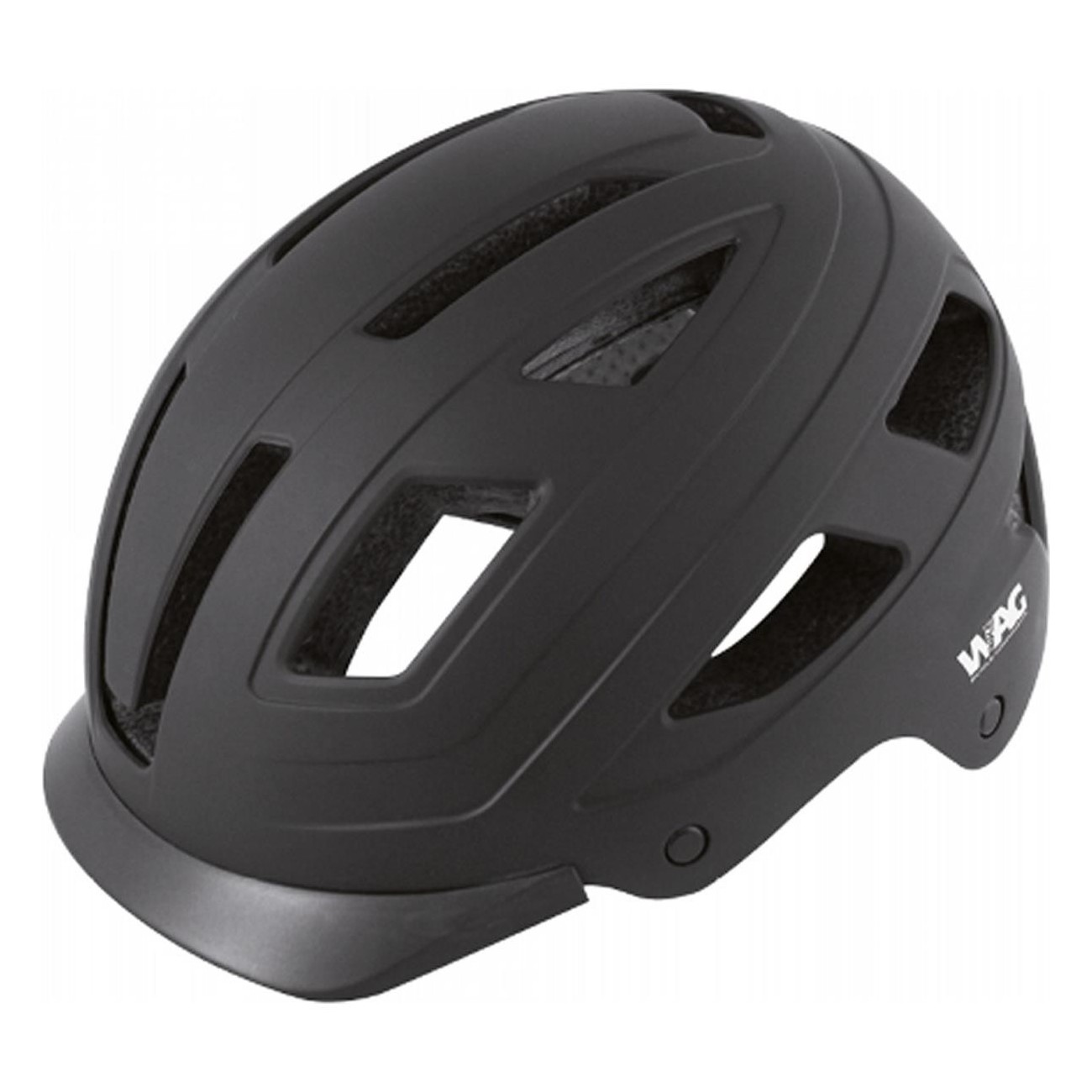 Casque City Noir 55-58cm Coque Dure CE EN1078 pour Usage Urbain - 1