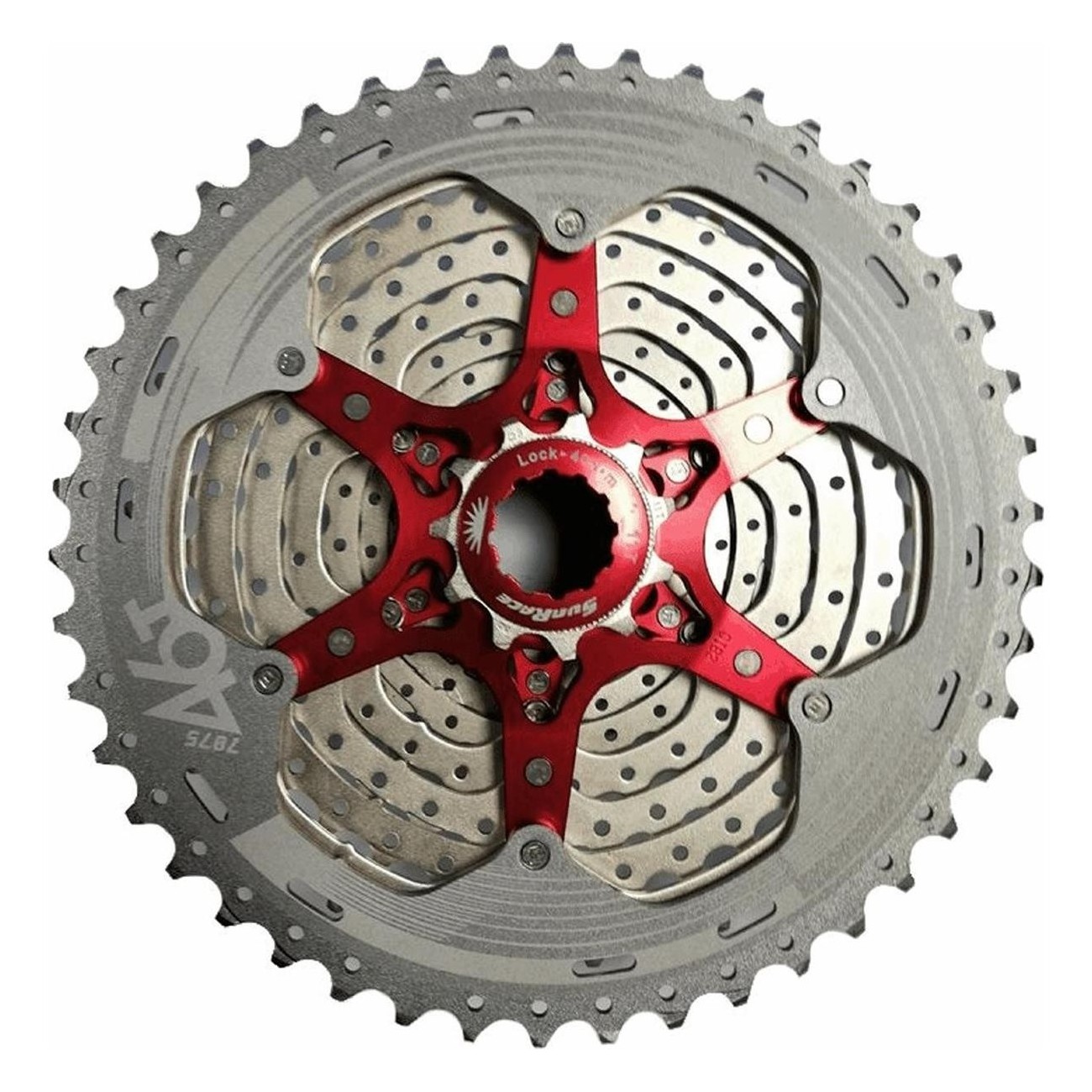 Cassetta MTB 11V 11-46 Denti in Alluminio Argento Compatibile Shimano SUNRACE - 1 - Cassette - 4710944252453