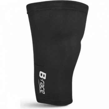 Black Winter Lycra Short Gaiters with Fleece Lining, Size S - 1