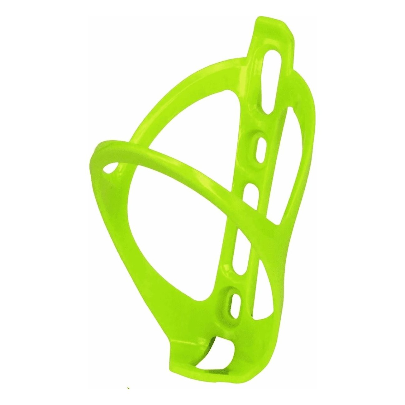 Support de bouteille en polycarbonate jaune fluo léger et résistant pour vélo - 1