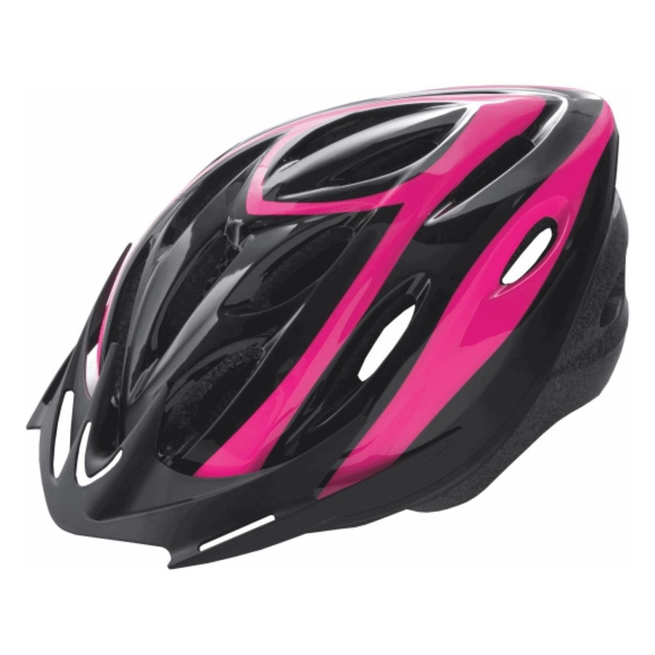 Casque Rider Noir/Rose Taille L (58-61 cm) pour VTT et Route - Certifié EN1078 - 1