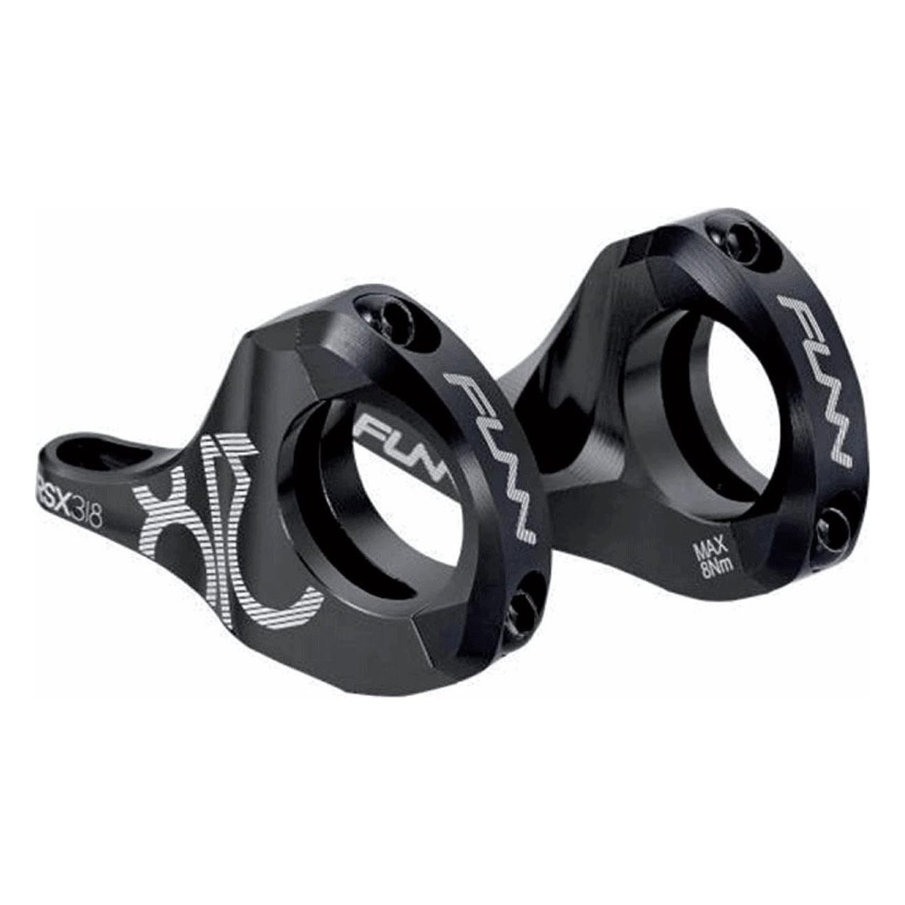 Verstellbarer RSX Lenkeradapter aus Aluminium 6061 CNC Schwarz, 31,8mm - 1