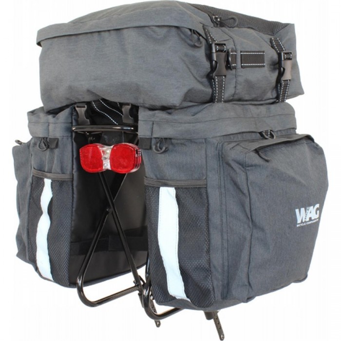 Bolsas Laterales Portapacchi Explorer 37L Grises, Resistentes al Agua - 1