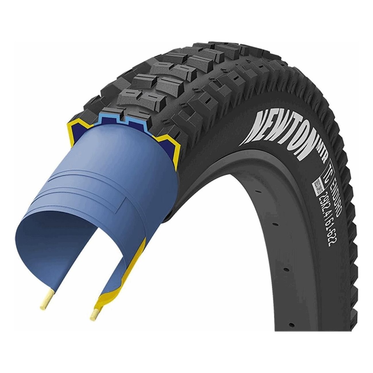 Pneu Goodyear Newton MTR 29x2,4 Tubeless Enduro Arrière Noir pour VTT - 1