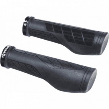 Coppia Manopole Kraton 130mm Nero con Extra Grip Antiscivolo per Bicicletta - 1 - Manopole - 