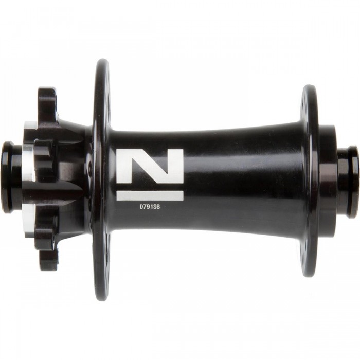 Novatec 4in1 D791SB/A Front Disc Brake Hub, 12x100 mm, 24 Holes, Black Anodized - 1