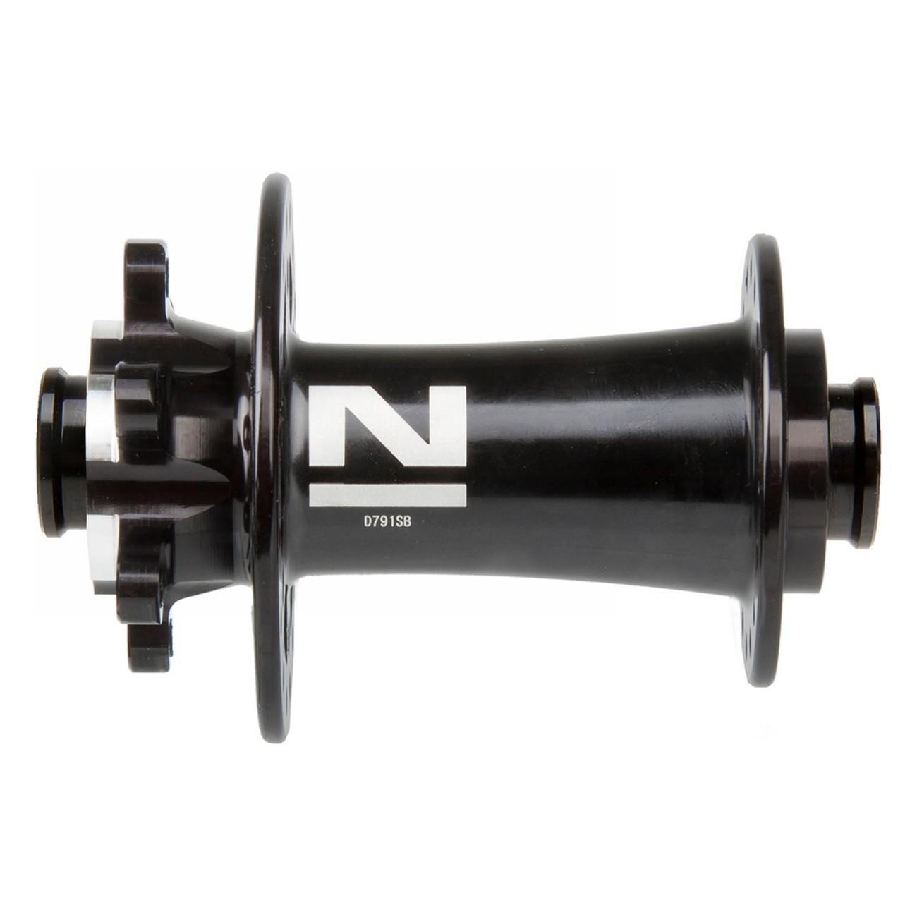 Novatec 4in1 D791SB/A Front Disc Brake Hub, 12x100 mm, 24 Holes, Black Anodized - 1