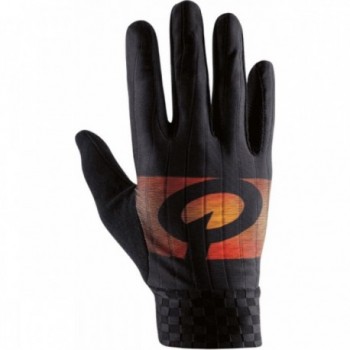 Lange Faded Handschuhe Schwarz/Orange XL für XC und Sommerstraße - 1