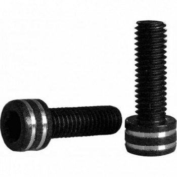 Tornillos Portabotellas de Aluminio CNC Negro M5x15mm (2 Piezas) - XON - 1