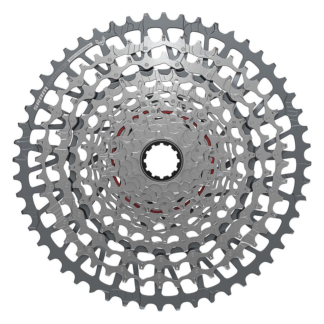 Cassette MTB SRAM XS-1275 10-52T 12 Velocidades - GX Eagle, X-Sync, X-Dome - 1