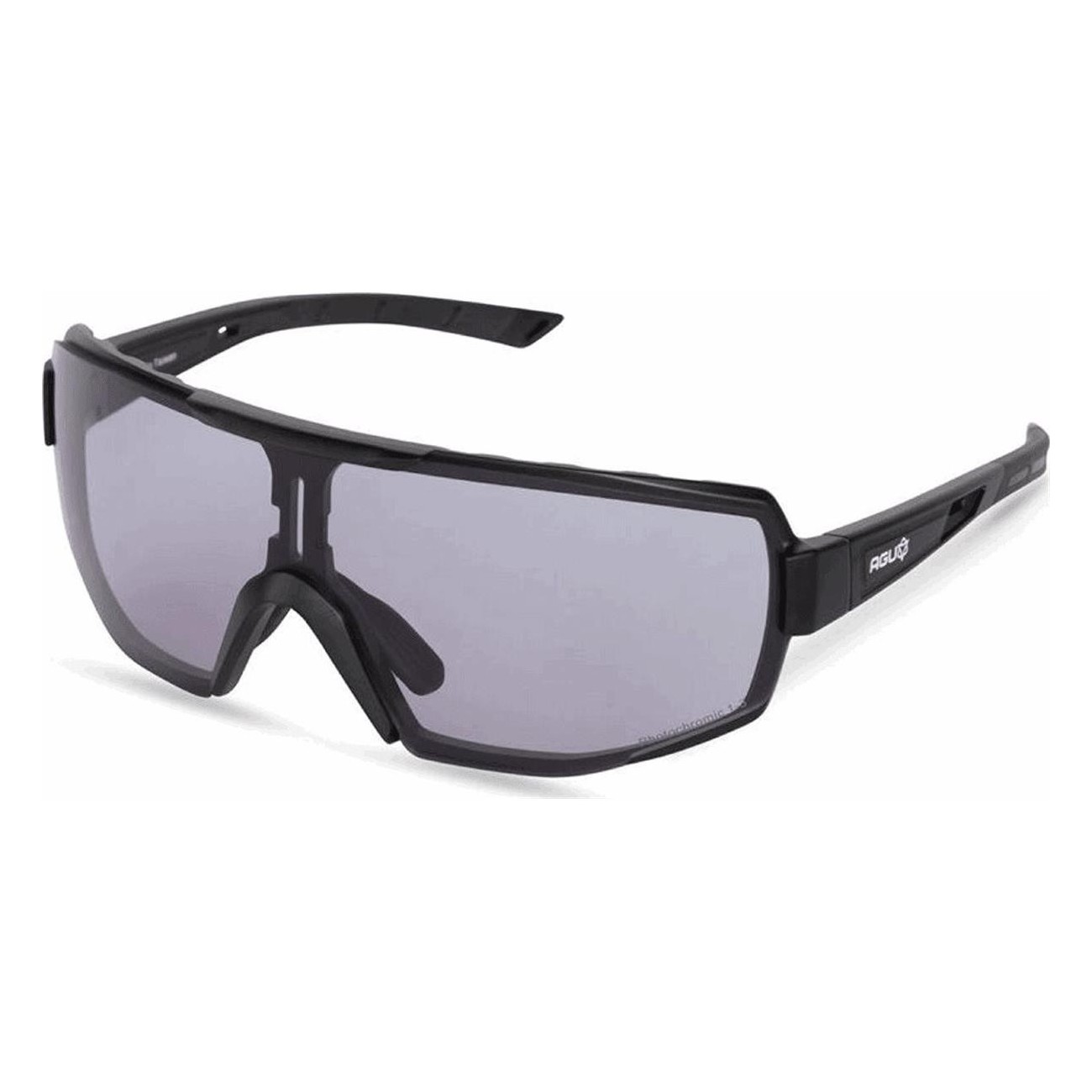 Bold Schwarz Brille mit UV400 Fototropischen Anti-Beschlag Gläser - 1