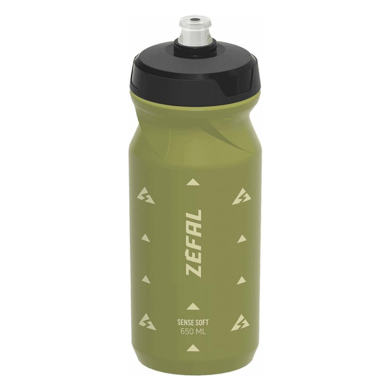 Bouteille Sense Soft 650ml en Polypropylène Vert Olive, Ergonomique et Recyclable - 1