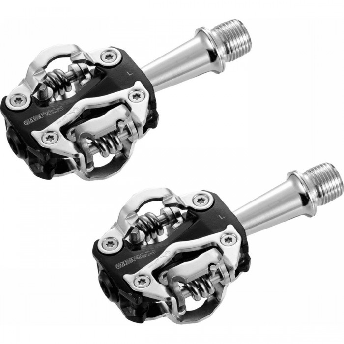 Zeray ZP-108S MTB Pedals Black with Double SPD Release, 80x49mm, 280g, Offroad - 1