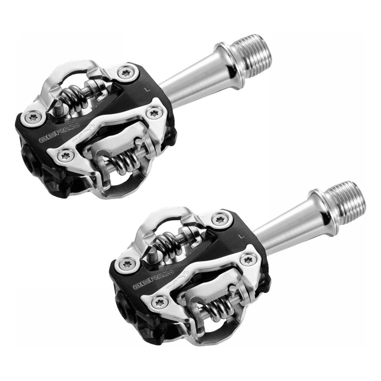 Zeray ZP-108S MTB Pedals Black with Double SPD Release, 80x49mm, 280g, Offroad - 1