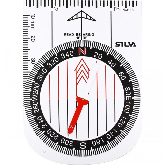 Boussole Silva Demo 25x37 Blanche - Précision et Fiabilité pour Randonnées - 1