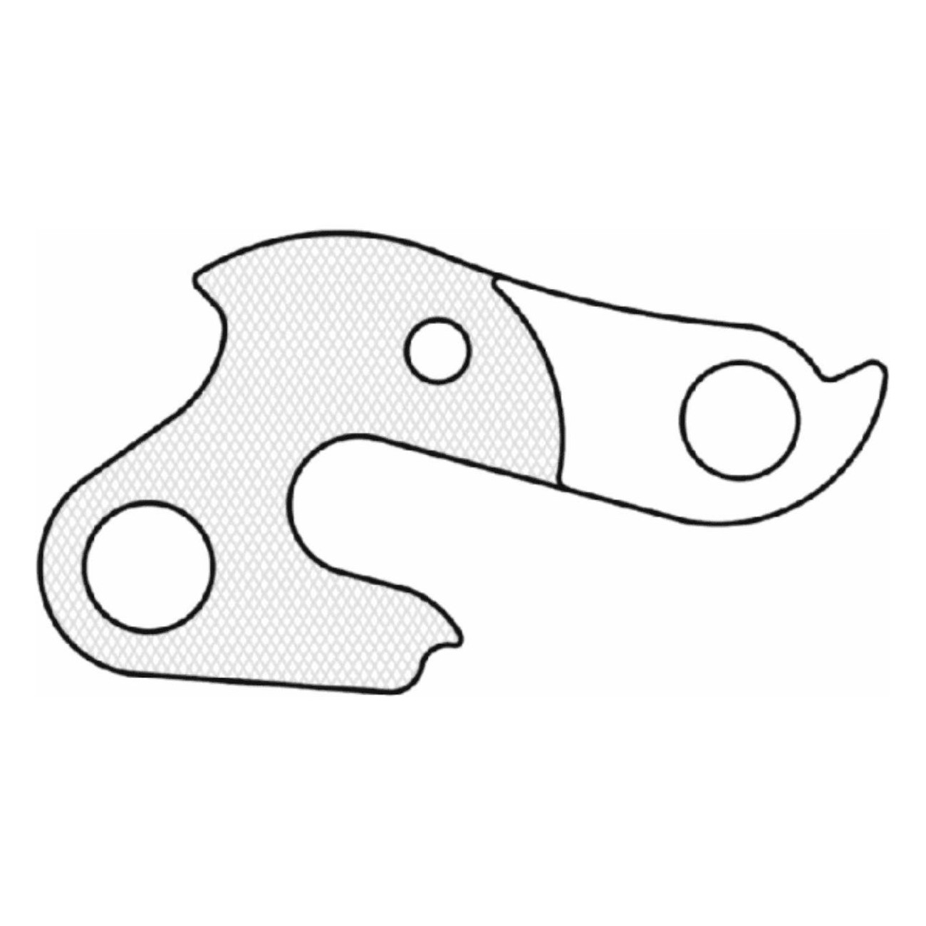 GH-133 Aluminum Derailleur Hanger - Durable and Lightweight for Bicycles - 1