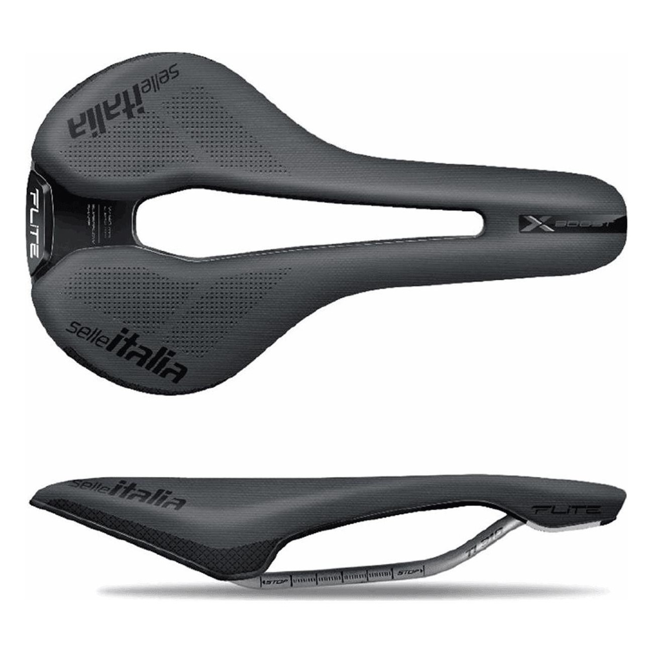 Selle Italia Flite Boost X-Cross Superflow Black 135x248mm S3, 204g - 1