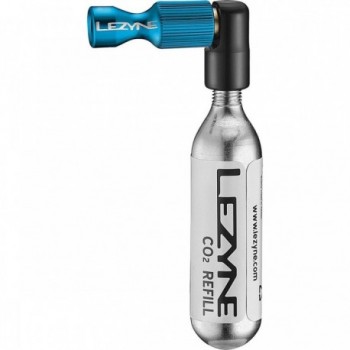 Lezyne CO2 Bomba Trigger Drive con Cartucho de 16g Azul - Inflador Rápido - 1