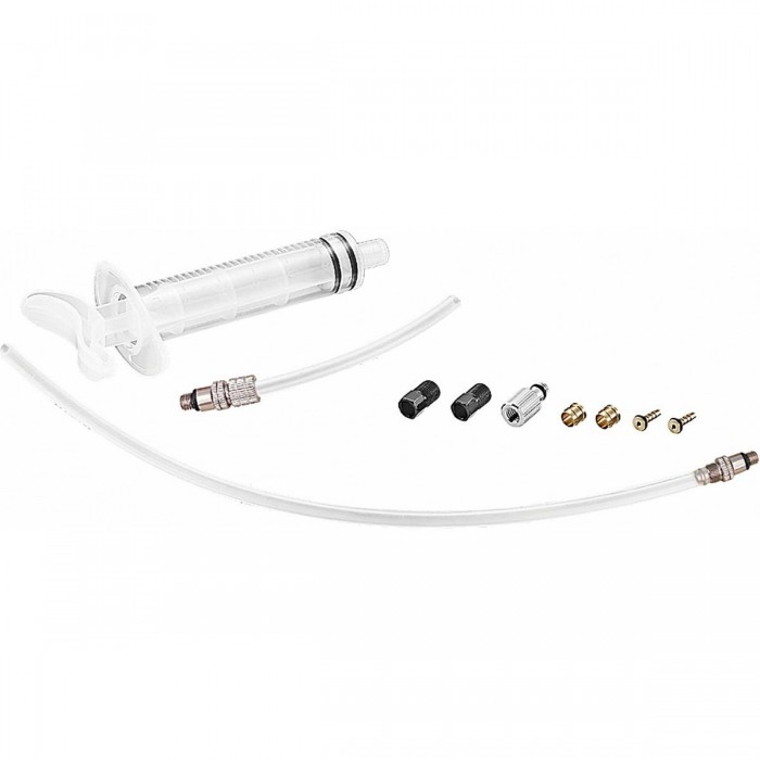 Tektro Disc Brake Bleed Kit with 25ml Syringe and Compatible Fittings - 1