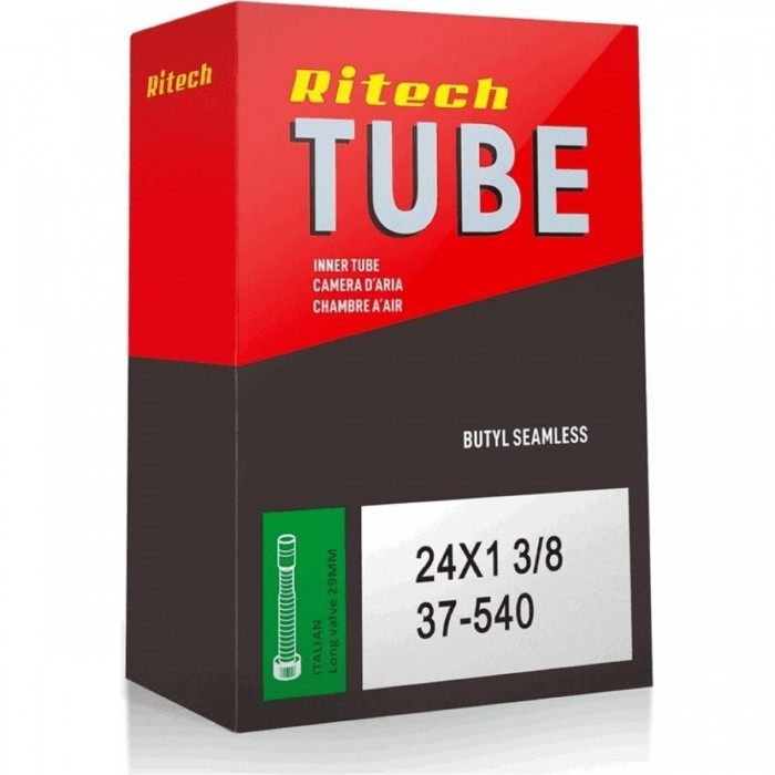 Ritech 24x1 3/8 Inner Tube with 29mm Schrader Valve - ETRTO 37-540 - 1