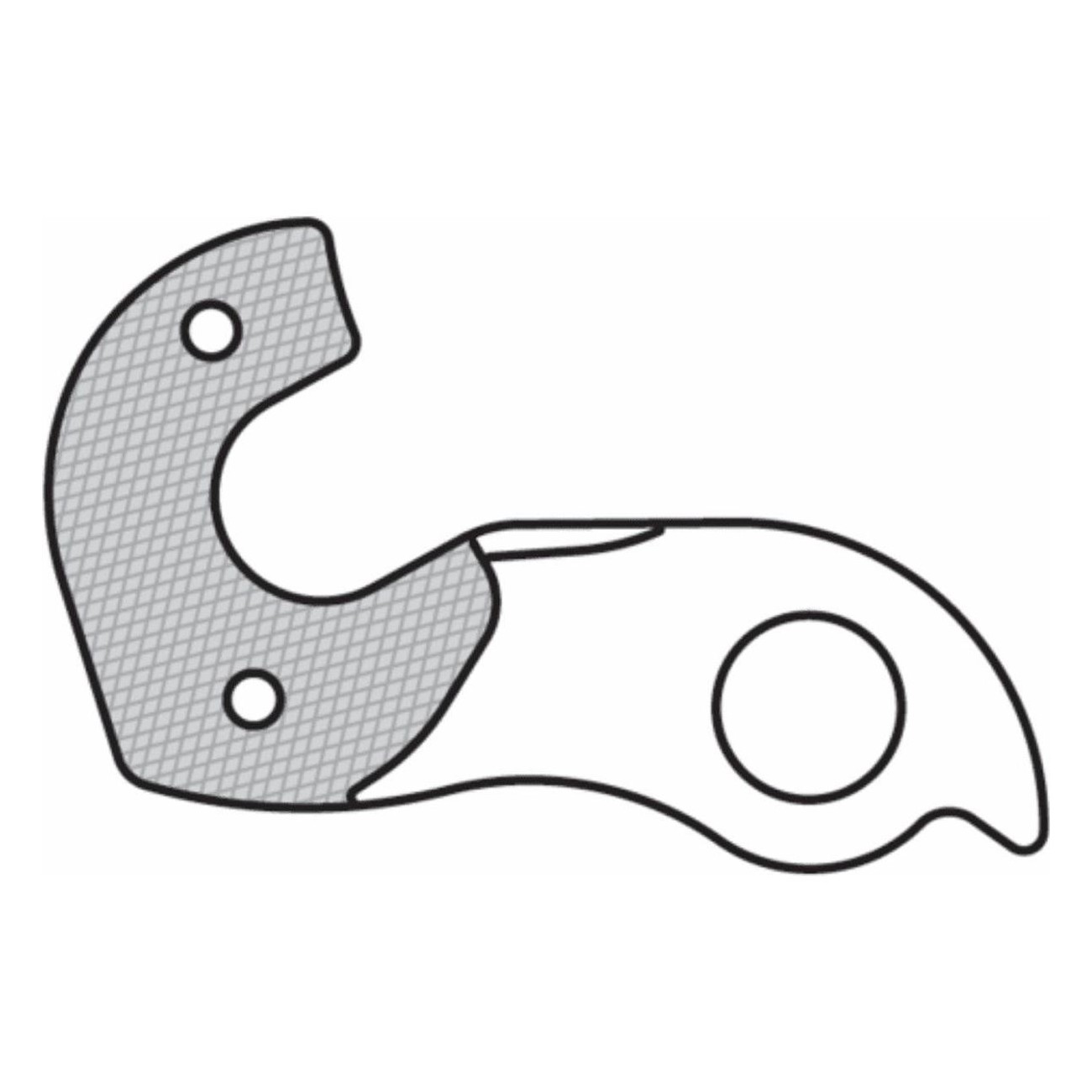 GH-179 Aluminum Derailleur Hanger - Durable and Lightweight - 1