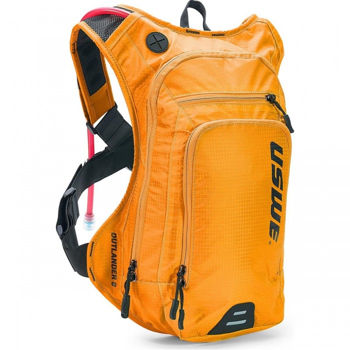 Sac à dos USWE Outlander 9 Orange - 9 Litres, Idéal pour VTT, Route et Gravel - 1