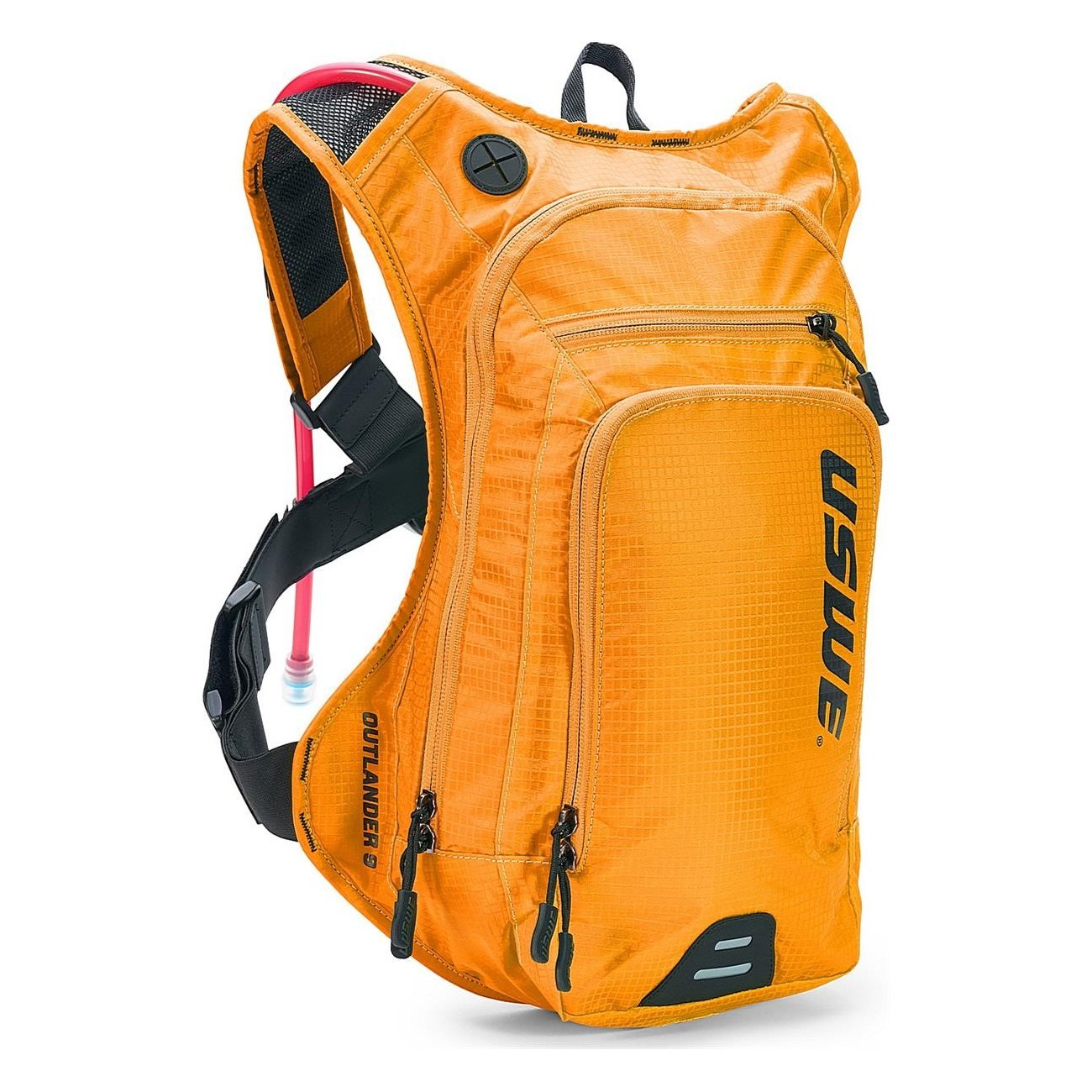 USWE Outlander 9 Backpack Orange - 9 Liters, Ideal for MTB, Road & Gravel - 1