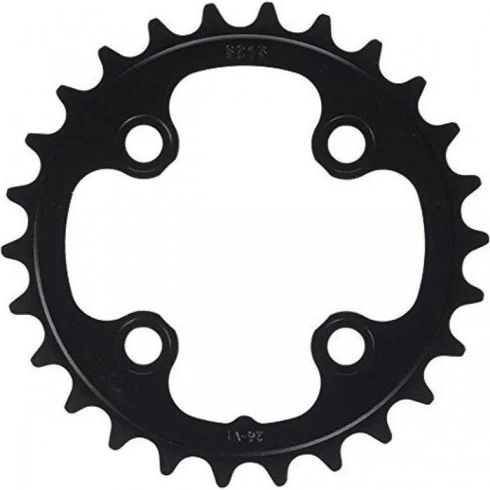 Couronne de chaîne MTB Truvativ 26T en aluminium noir mat, BCD 64mm - 1